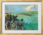 Jean-Louis Forain, Champ de courses (circa 1895–1900) — gold frame