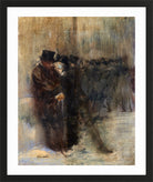 Jean-Louis Forain, Confidences dans les coulisses à l’Opéra (circa 1880) — black frame