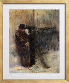 Jean-Louis Forain, Confidences dans les coulisses à l’Opéra (circa 1880) — gold frame