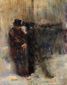 Jean-Louis Forain, Confidences dans les coulisses à l’Opéra (circa 1880) — unframed