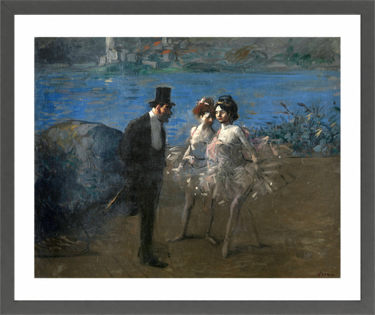 Jean-Louis Forain, Dancers — dark grey frame