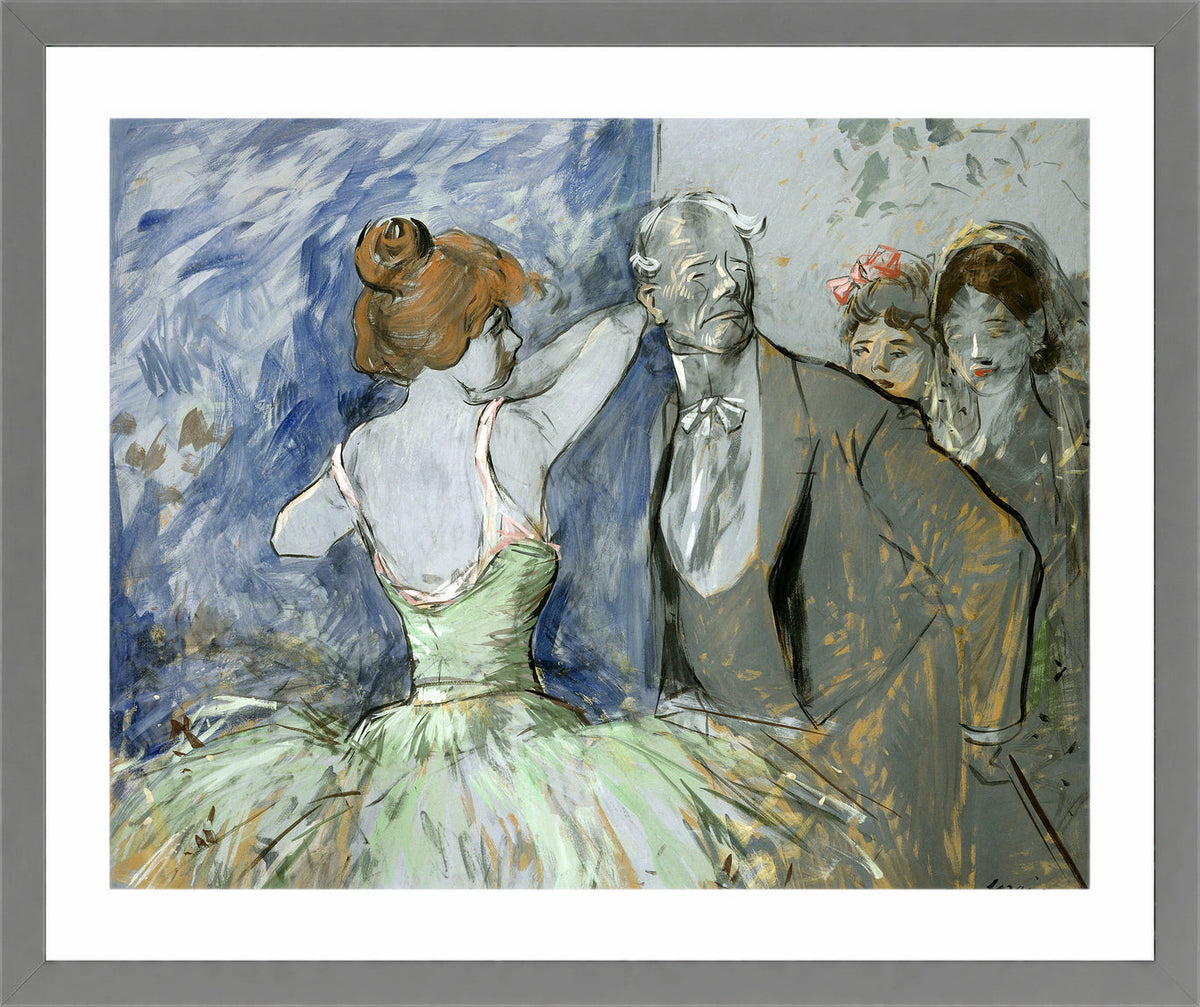 Jean-Louis Forain, Dans les coulisses — light grey frame