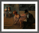 Jean-Louis Forain, Danseuse et admirateur derrière la scène (1903) — dark grey frame