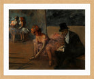 Jean-Louis Forain, Danseuse et admirateur derrière la scène (1903) — oak frame