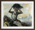 Jean-Louis Forain, Départ, le coup de vent (1900) — brown frame