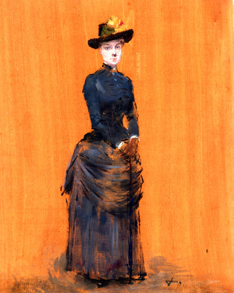 Jean-Louis Forain, Femme élégante (circa 1885) — unframed