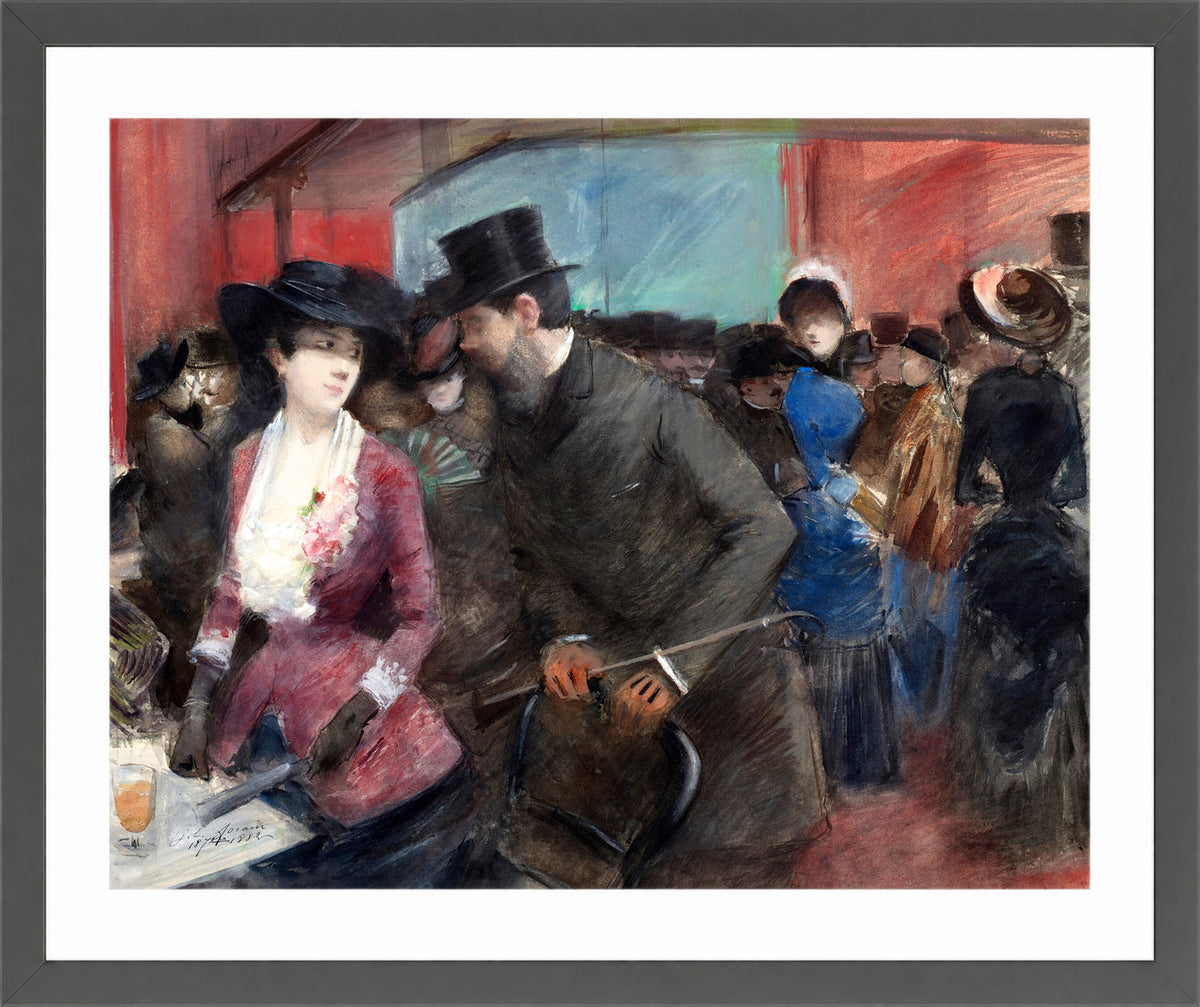 Jean-Louis Forain, Folies Bergère (1882) — dark grey frame