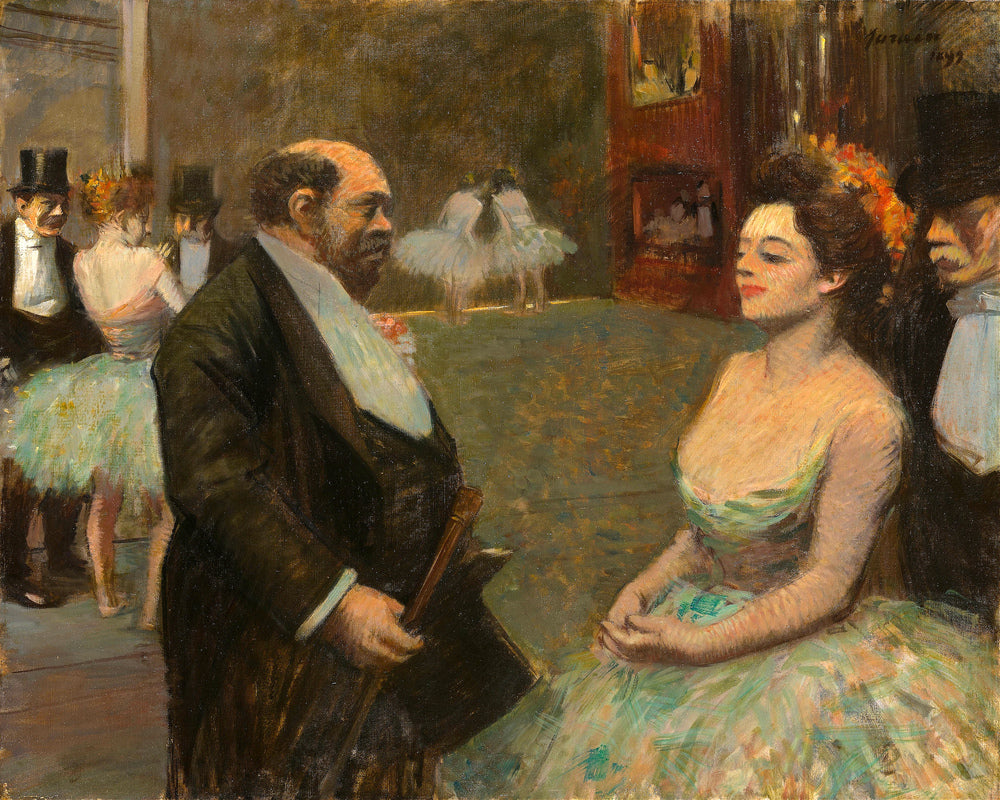 Jean-Louis Forain, In the Wings (1899) — unframed