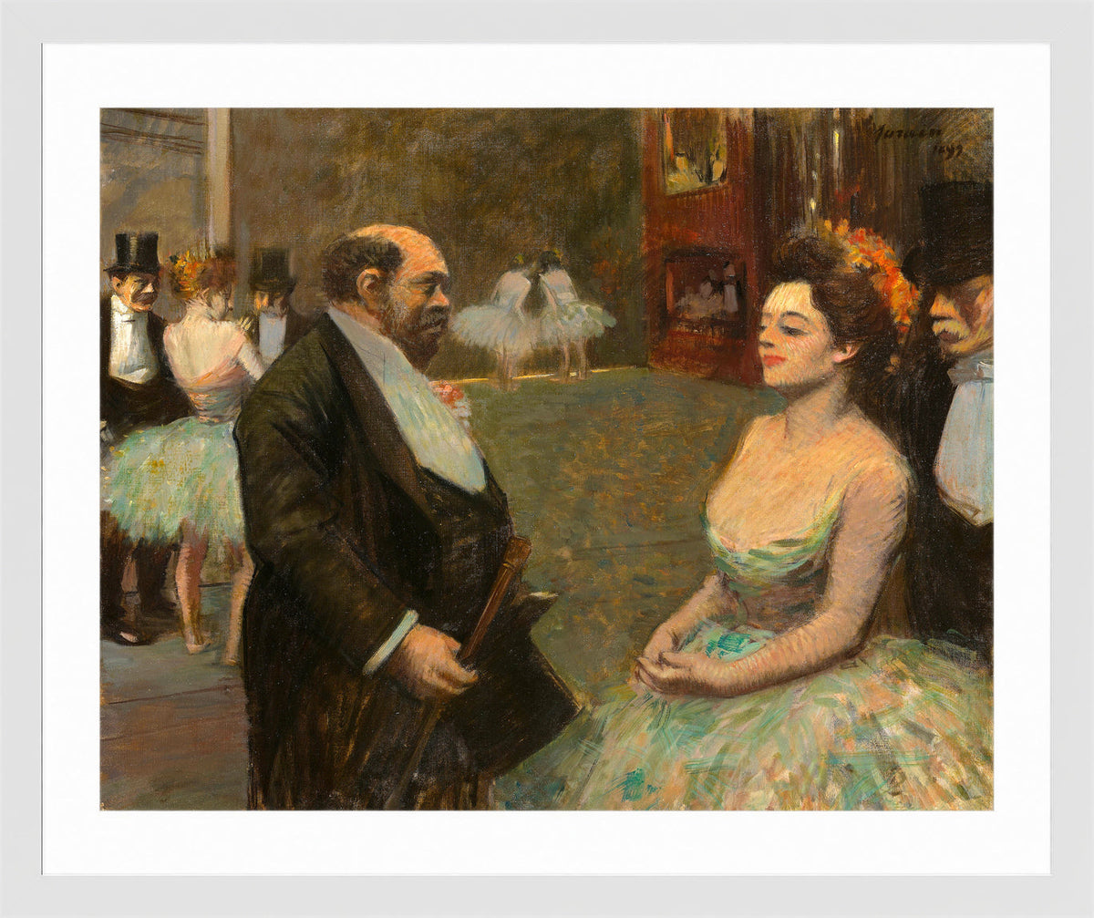 Jean-Louis Forain, In the Wings (1899) — white frame