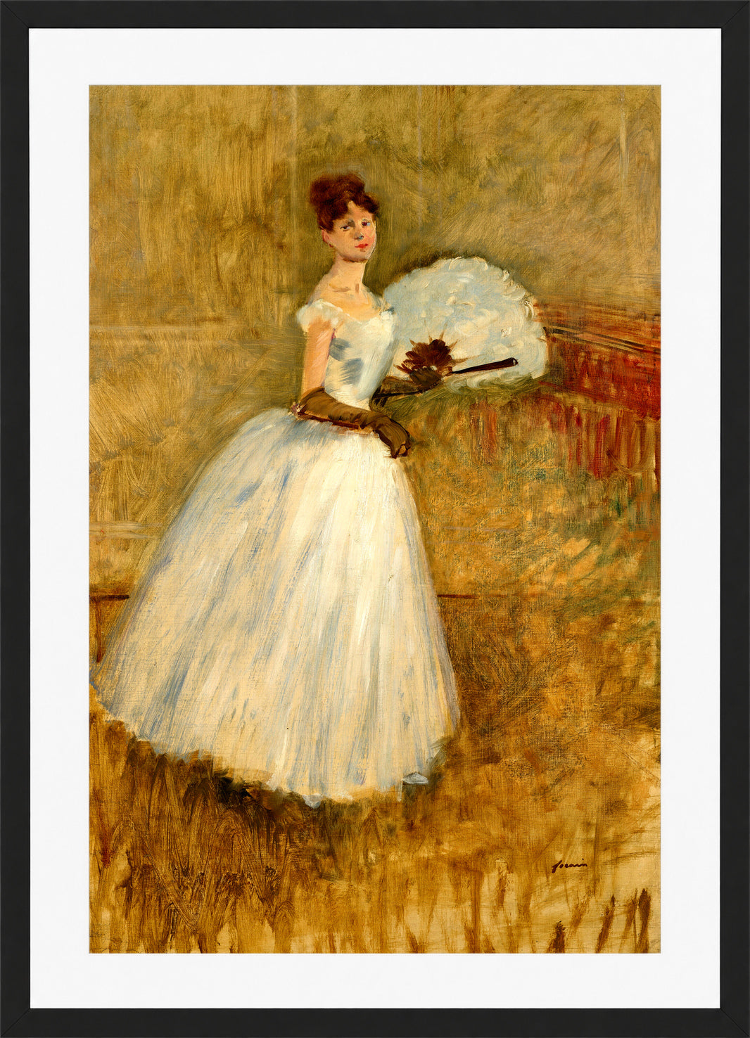 Jean-Louis Forain, Isa Tyde, La belle Irlandaise (circa 1890) — black frame
