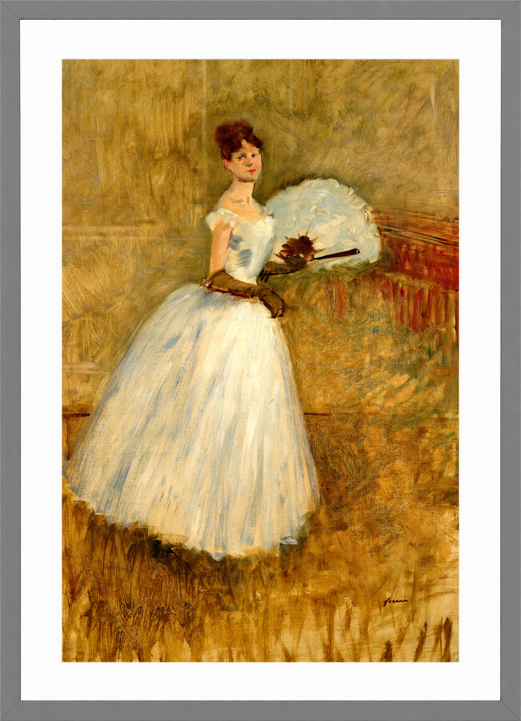 Jean-Louis Forain, Isa Tyde, La belle Irlandaise (circa 1890) — light grey frame
