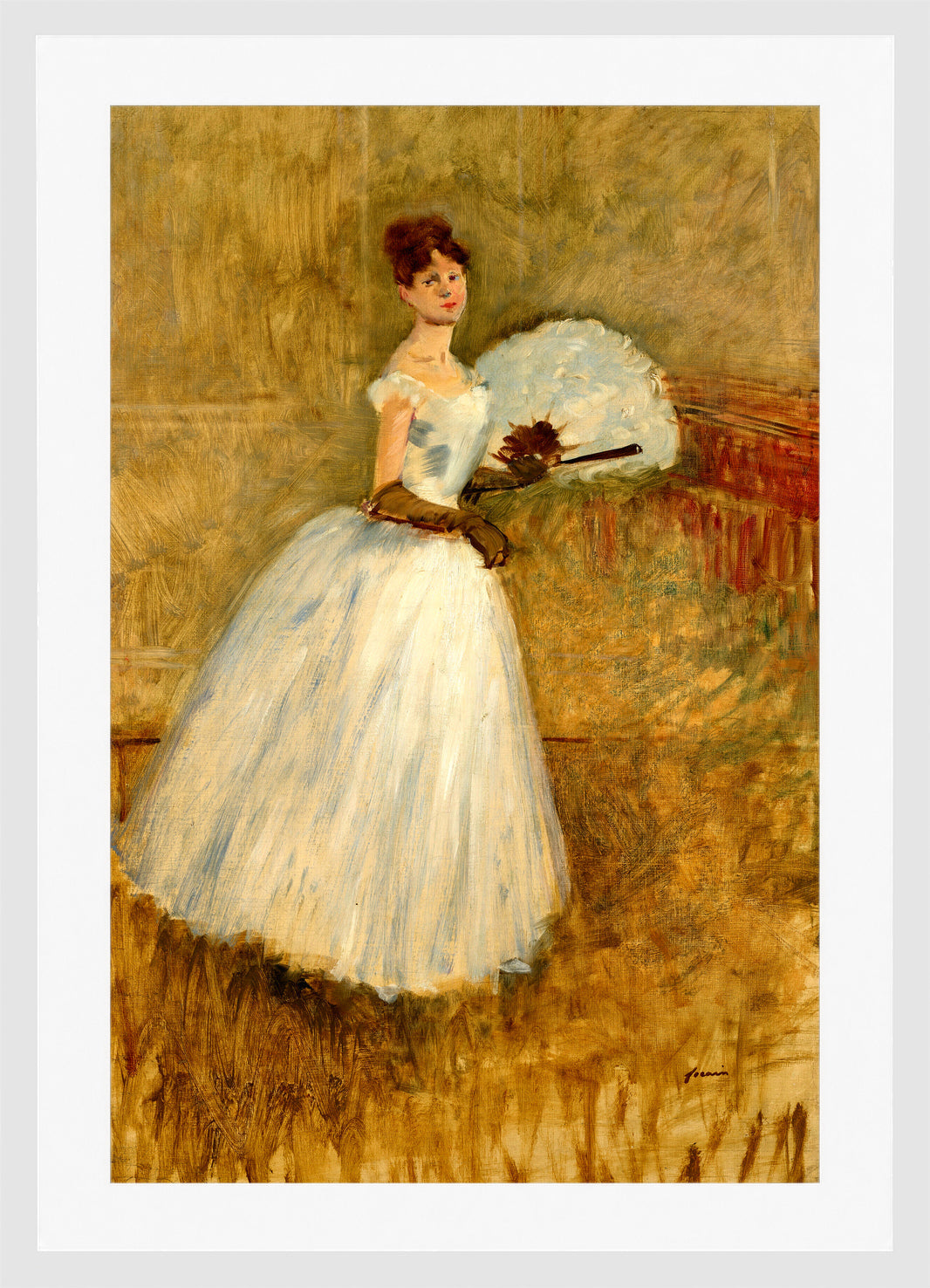 Jean-Louis Forain, Isa Tyde, La belle Irlandaise (circa 1890) — white frame