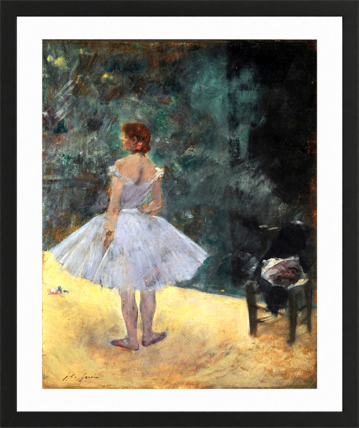 Jean-Louis Forain, La danseuse — black frame