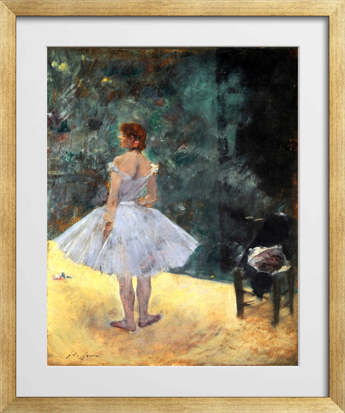 Jean-Louis Forain, La danseuse — gold frame