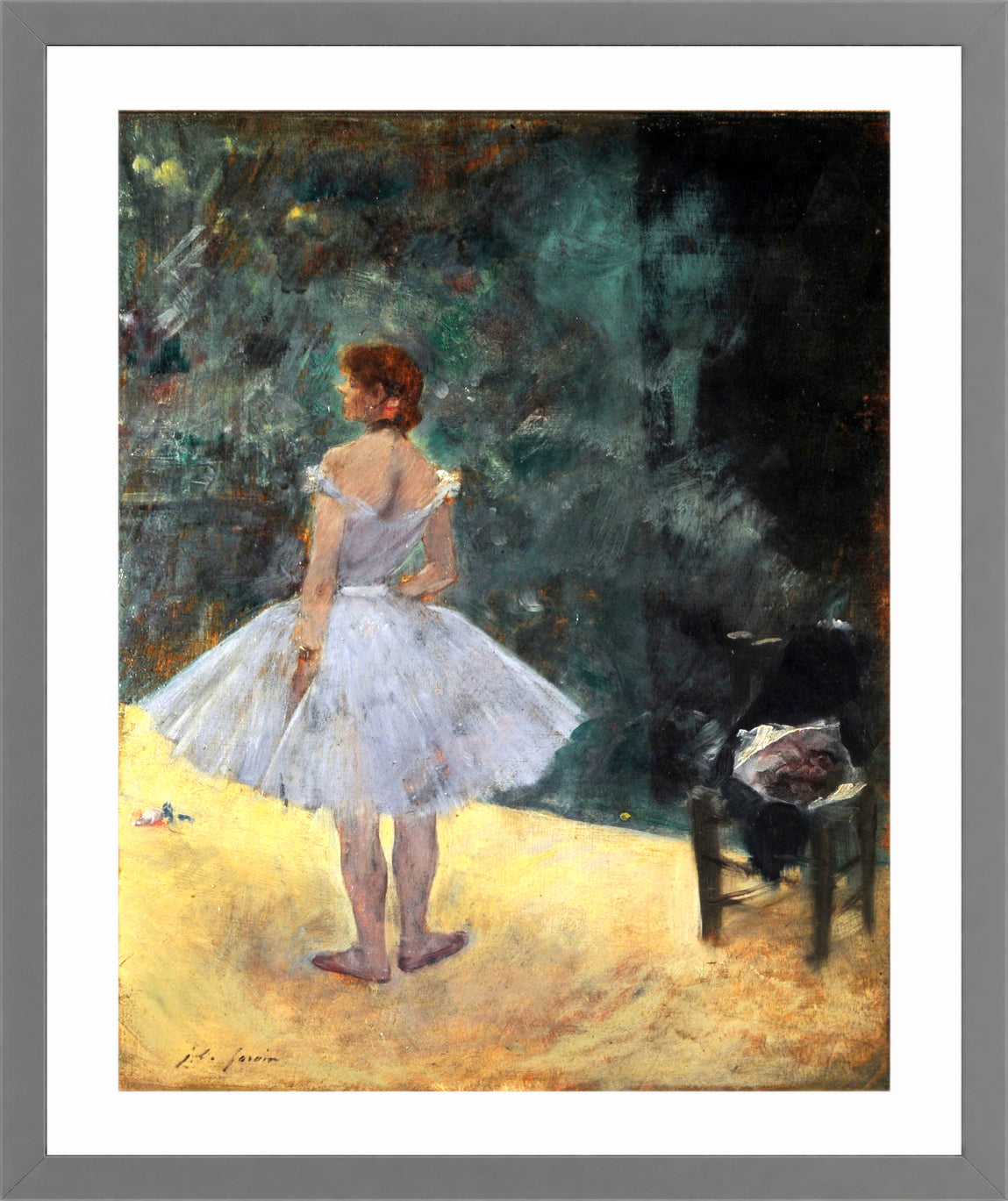 Jean-Louis Forain, La danseuse — light grey frame