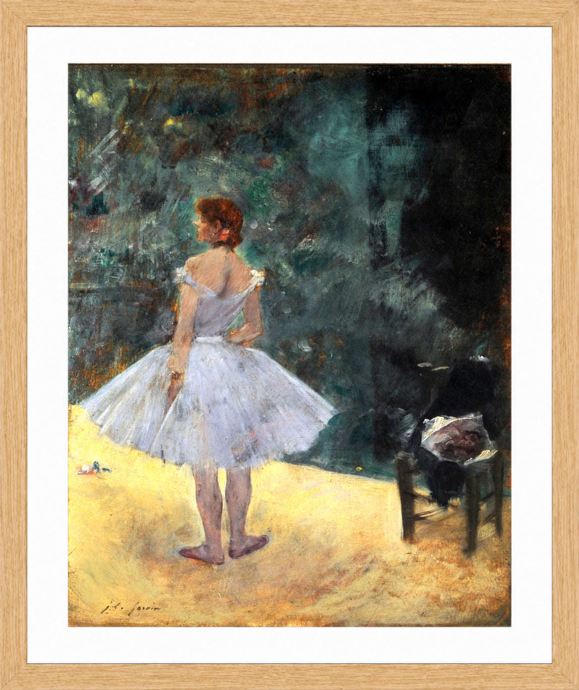 Jean-Louis Forain, La danseuse — oak frame