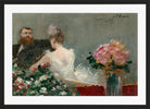 Jean-Louis Forain, La loge fleurie (1885) — black frame