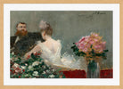Jean-Louis Forain, La loge fleurie (1885) — oak frame