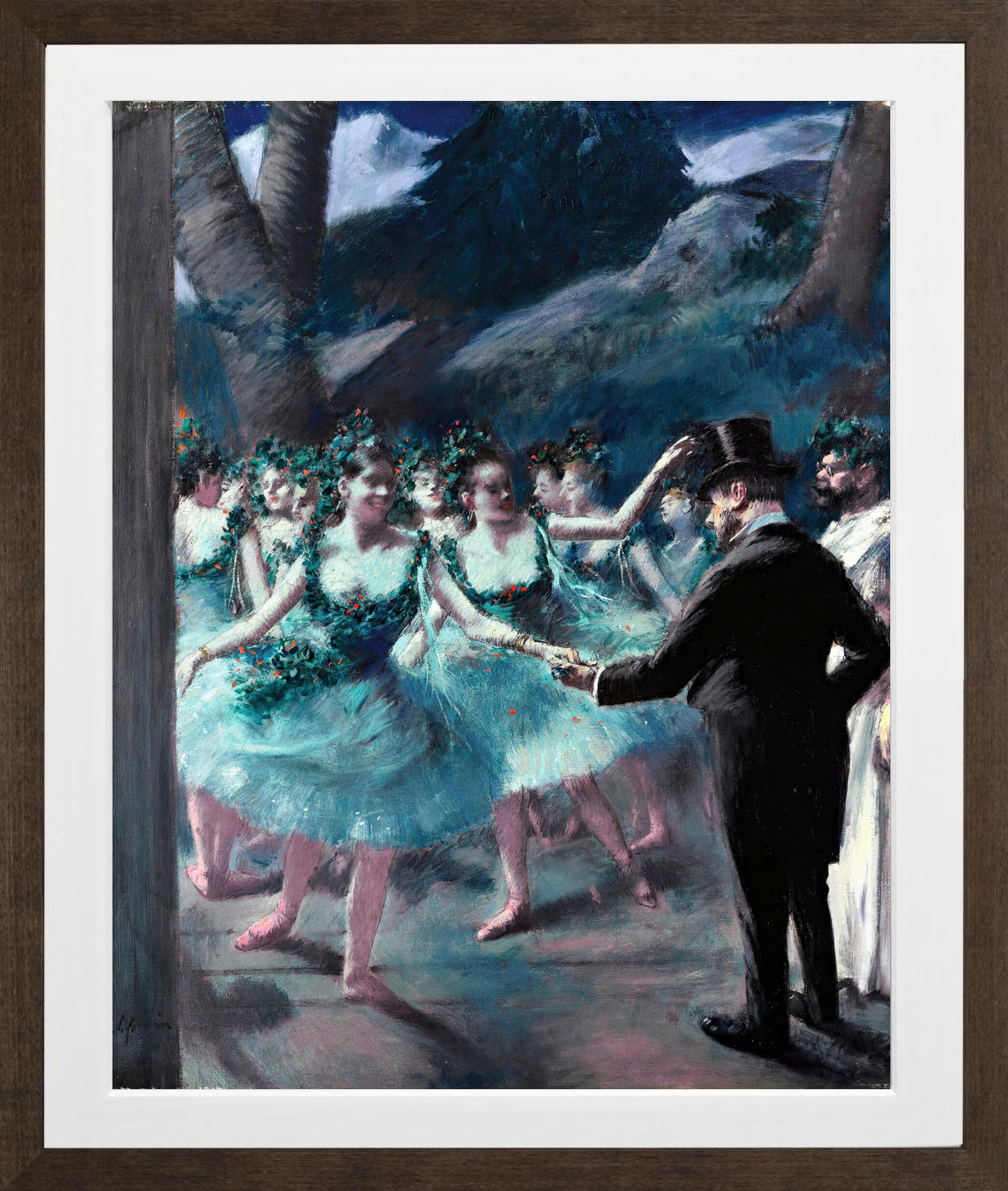 Jean-Louis Forain, Le Ballet — brown frame