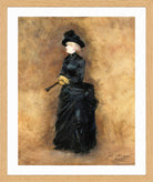 Jean-Louis Forain, L’élégante à l’éventail (circa 1890) — oak frame