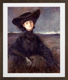 Jean-Louis Forain, Portrait de la comtesse Anna de Noailles (1905) — brown frame