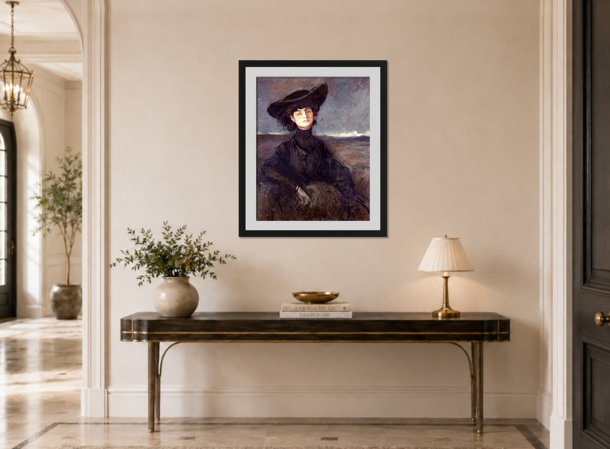 Jean-Louis Forain, Portrait de la comtesse Anna de Noailles (1905) — hallway
