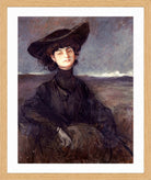 Jean-Louis Forain, Portrait de la comtesse Anna de Noailles (1905) — oak frame