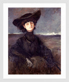Jean-Louis Forain, Portrait de la comtesse Anna de Noailles (1905) — white frame