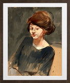 Jean-Louis Forain, Portrait of a Woman — brown frame