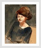 Jean-Louis Forain, Portrait of a Woman — white frame