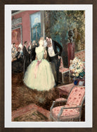 Jean-Louis Forain, Scène de bal (1887) — brown frame