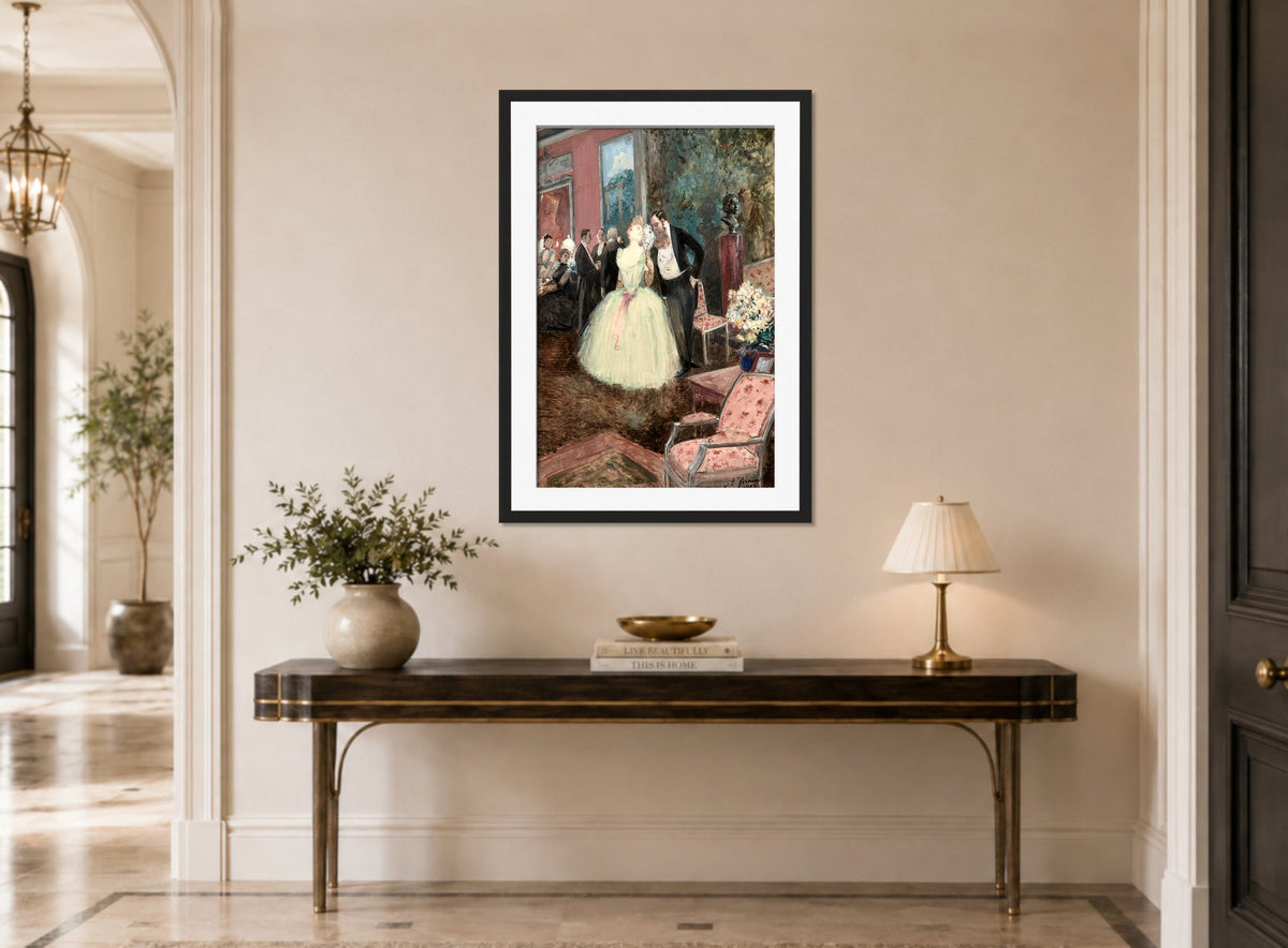 Jean-Louis Forain, Scène de bal (1887) — hallway