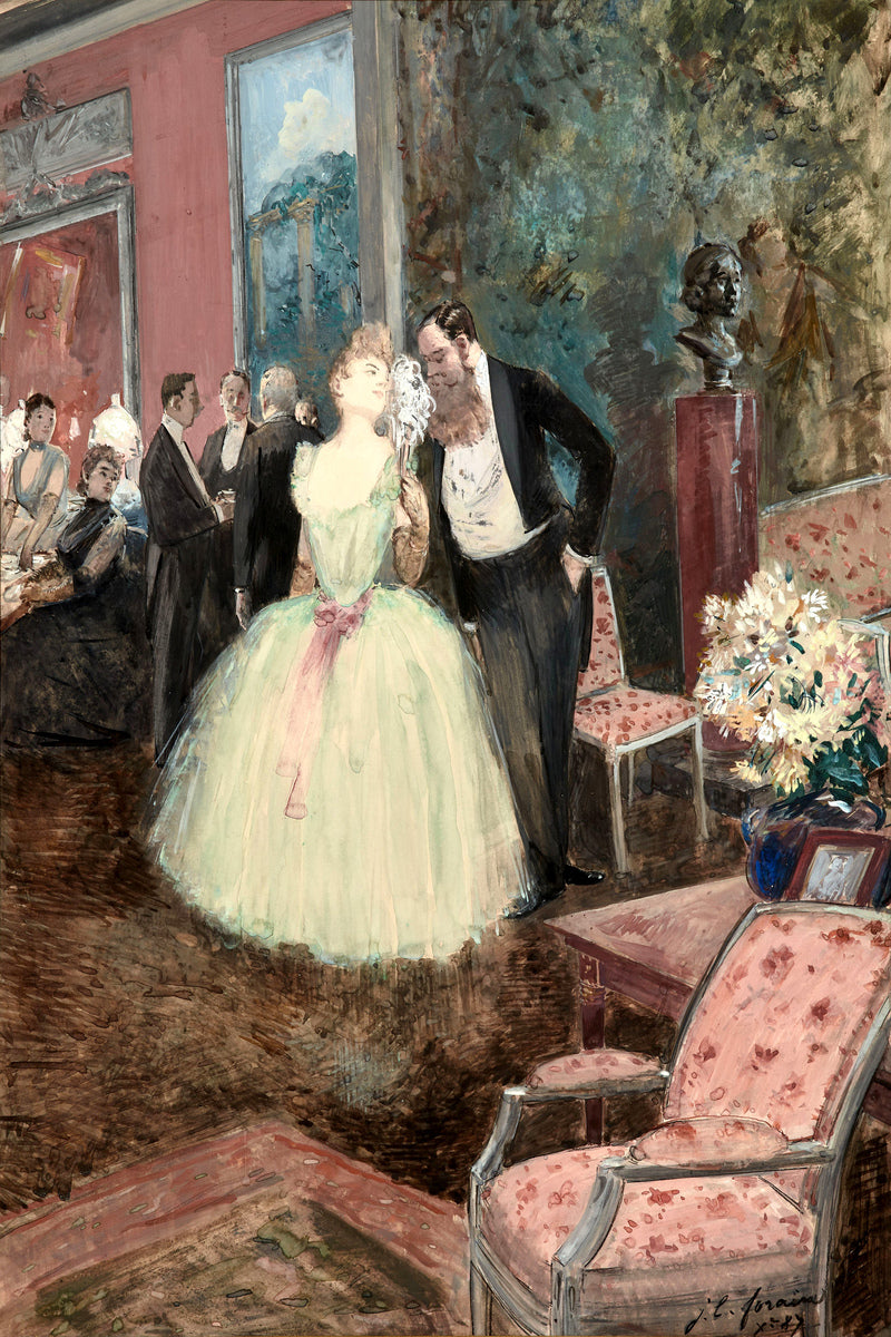 Jean-Louis Forain, Scène de bal (1887) — unframed