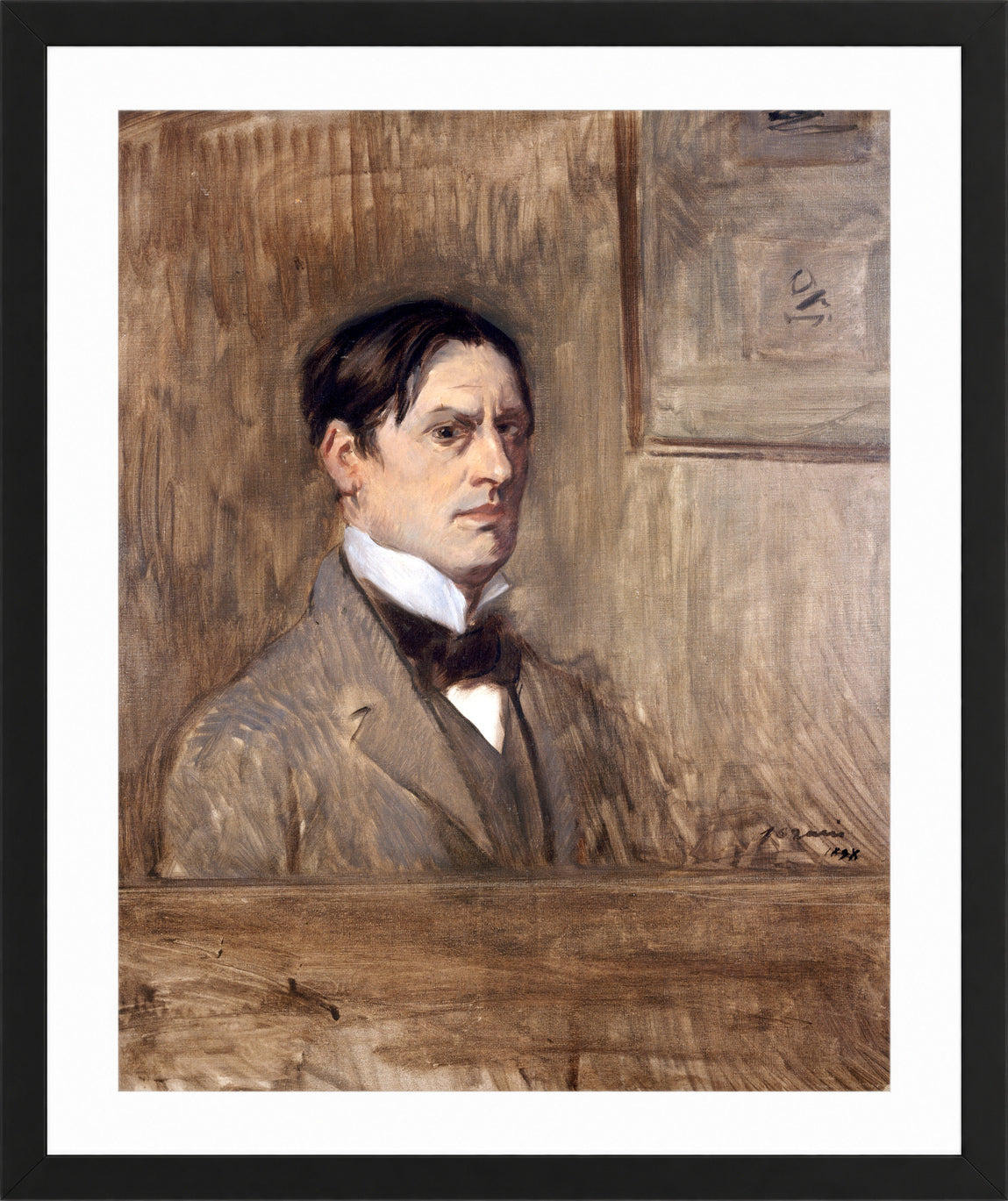 Jean-Louis Forain, Self-Portrait (1898) — black frame