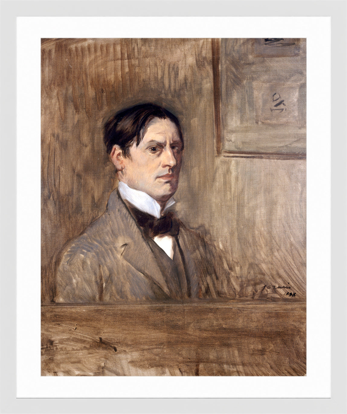Jean-Louis Forain, Self-Portrait (1898) — white frame