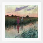 Jean-Louis Forain, The Artist’s Wife Fishing (1896) — white frame