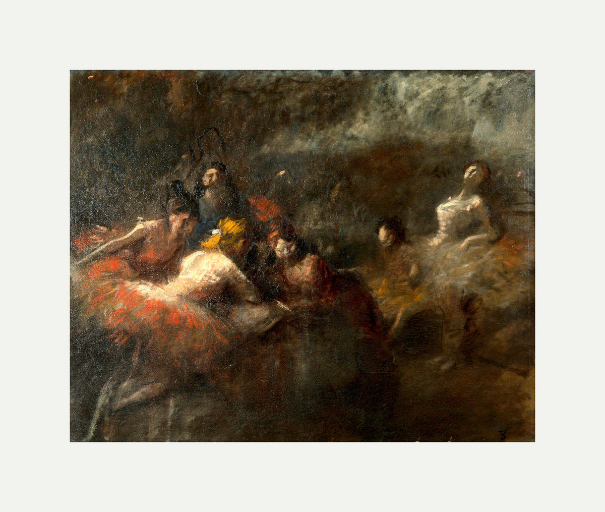 Jean-Louis Forain, The Dancers — rolled canvas