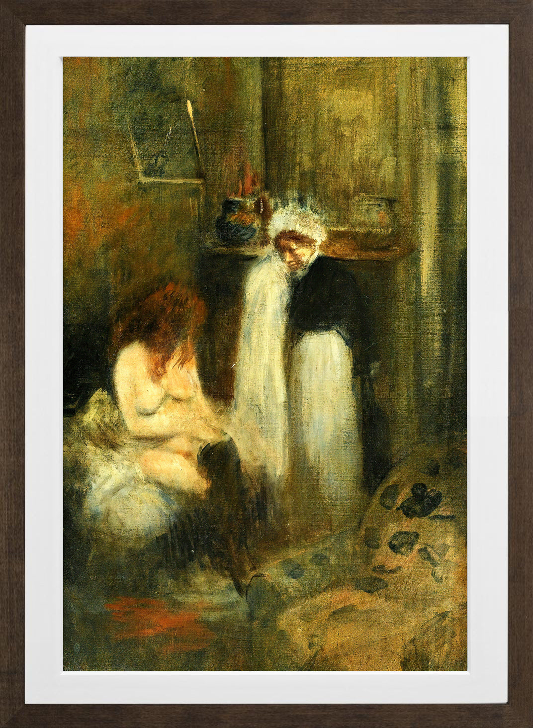 Jean-Louis Forain, The Dresser — brown frame