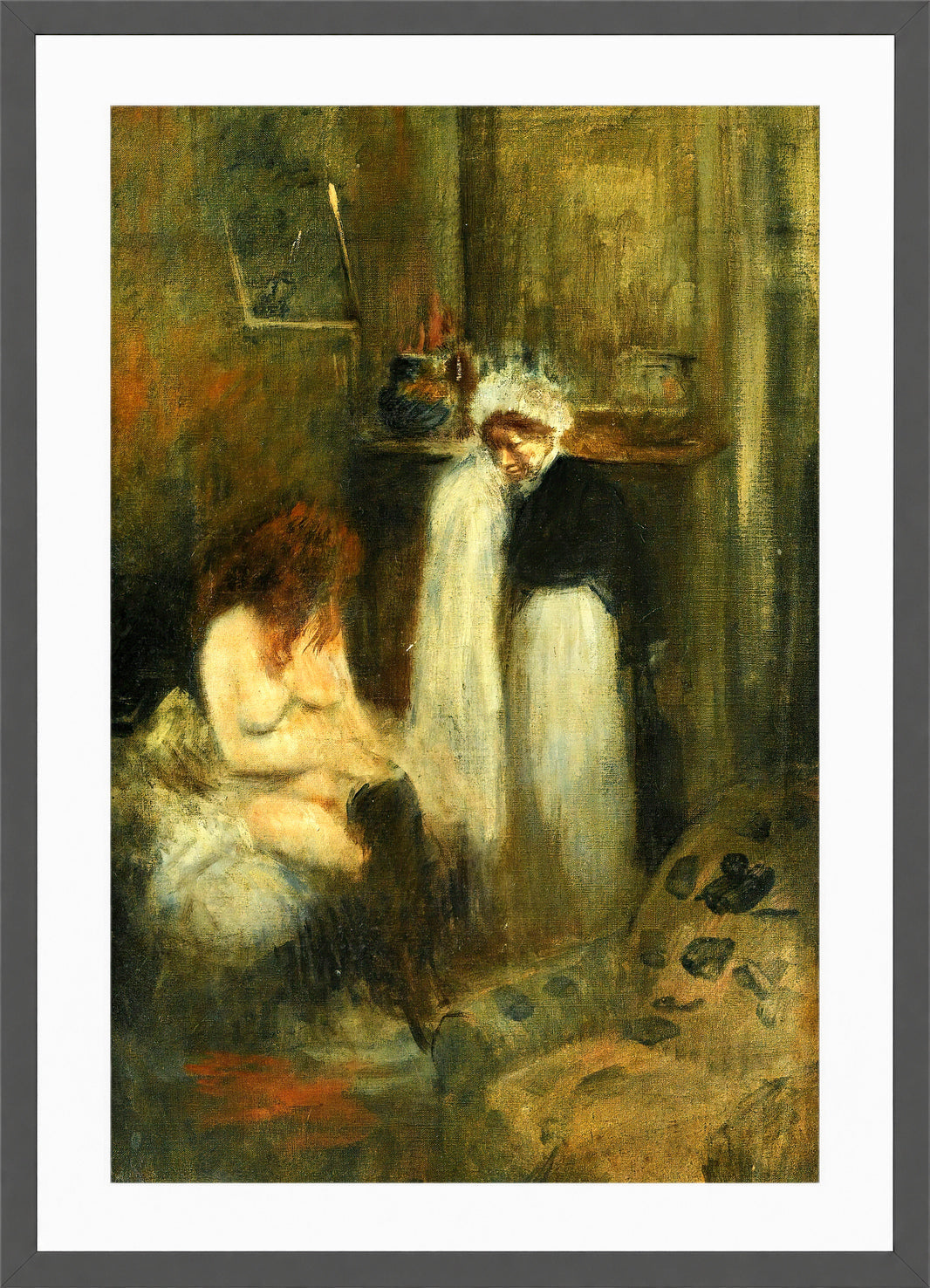 Jean-Louis Forain, The Dresser — dark grey frame