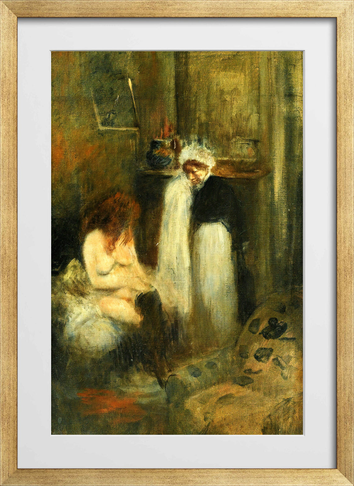 Jean-Louis Forain, The Dresser — gold frame