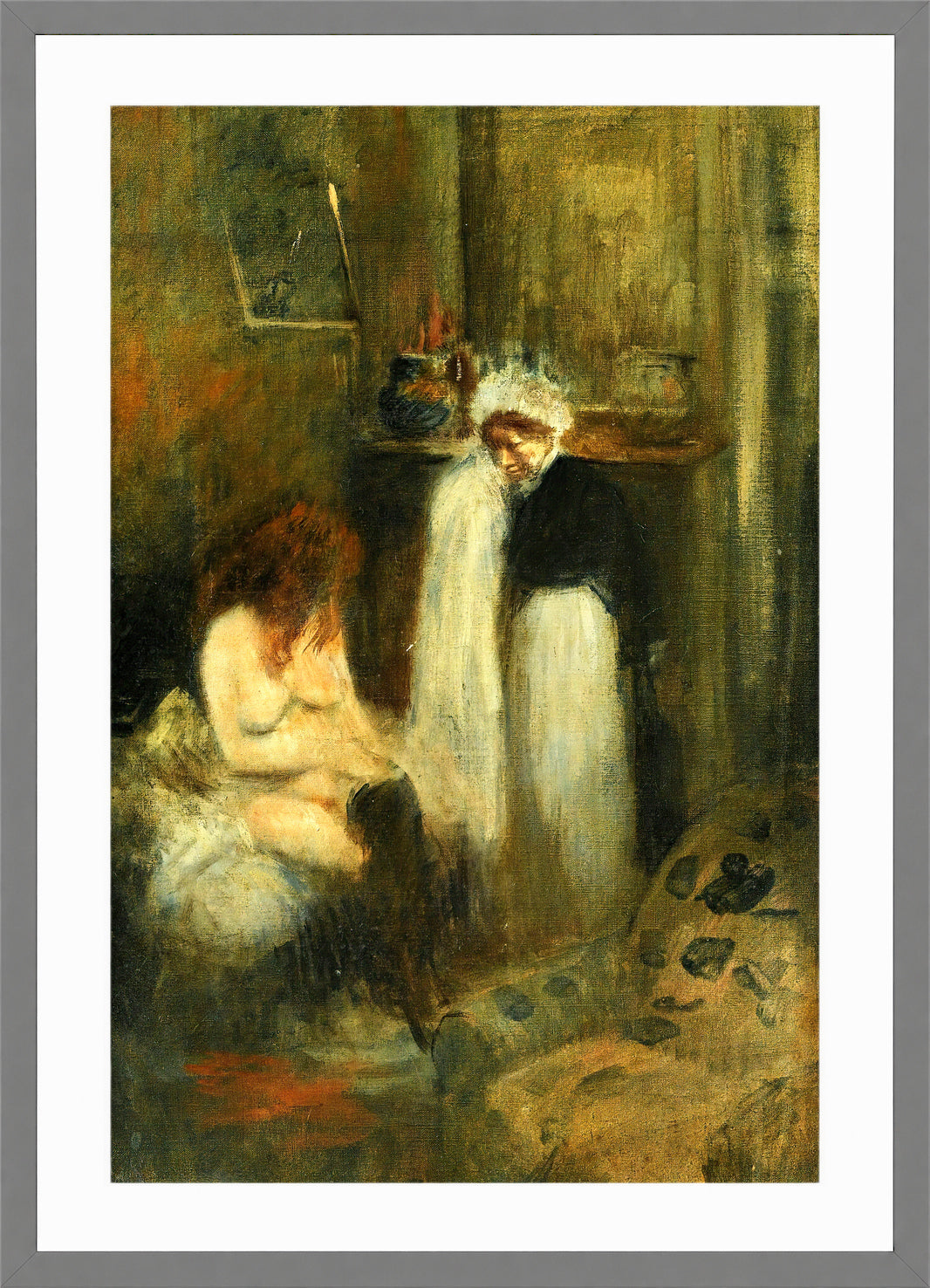 Jean-Louis Forain, The Dresser — light grey frame