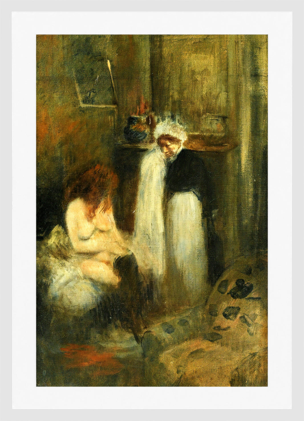 Jean-Louis Forain, The Dresser — white frame