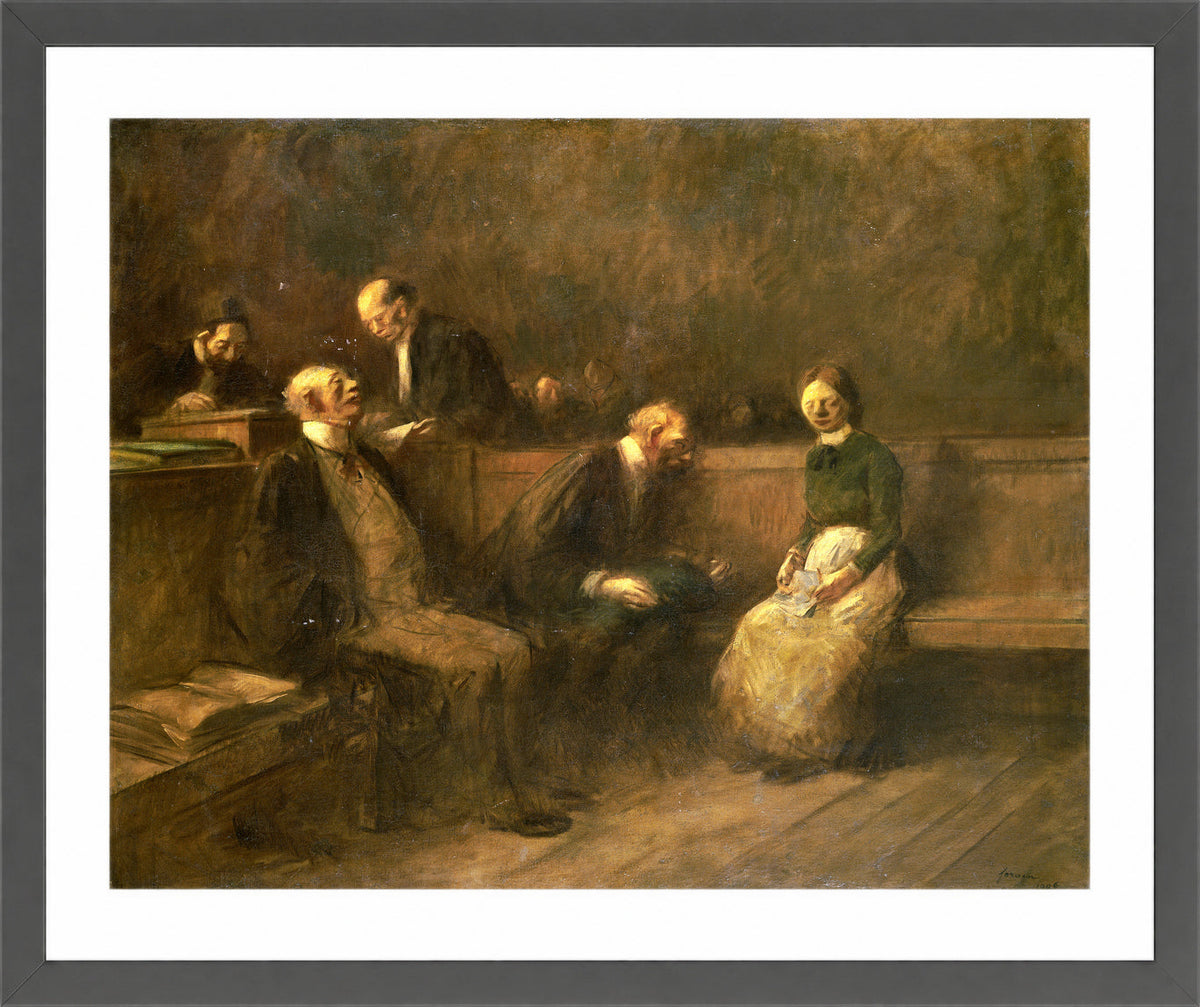 Jean-Louis Forain, The Petition (1906) — dark grey frame