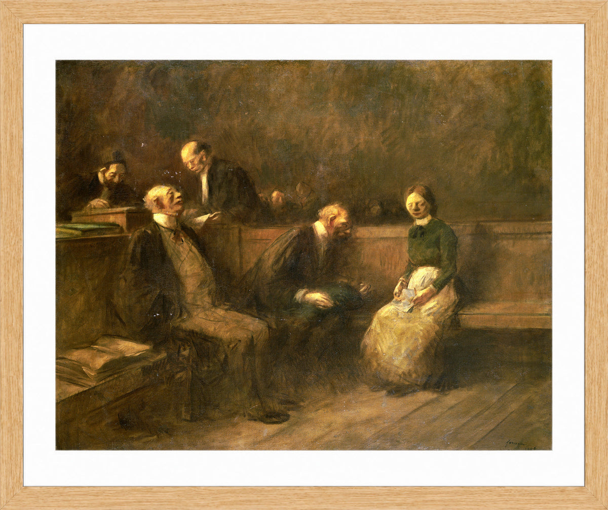 Jean-Louis Forain, The Petition (1906) — oak frame