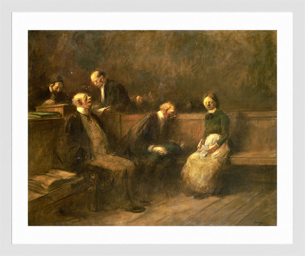 Jean-Louis Forain, The Petition (1906) — white frame