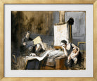 Jean-Louis Forain, The Print Dealer (1926) — gold frame