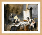 Jean-Louis Forain, The Print Dealer (1926) — oak frame