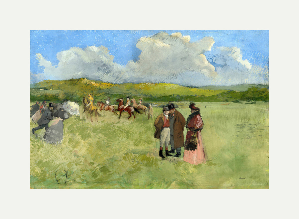 Jean-Louis Forain, The Race Track (circa 1891) — rolled canvas