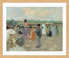 Jean-Louis Forain, The Races at Longchamp (circa 1891) — oak frame
