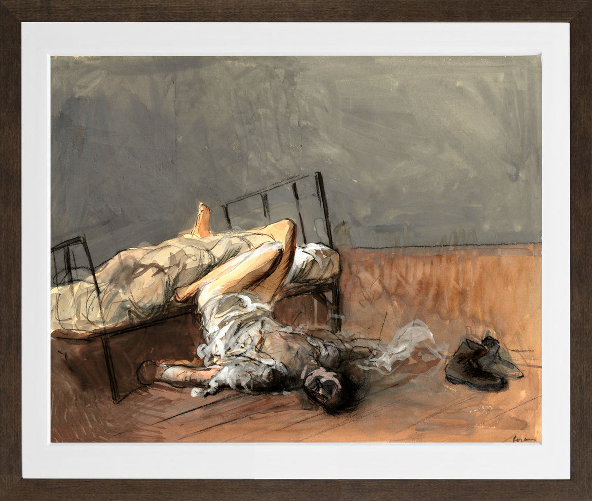 Jean-Louis Forain, The Suicide — brown frame